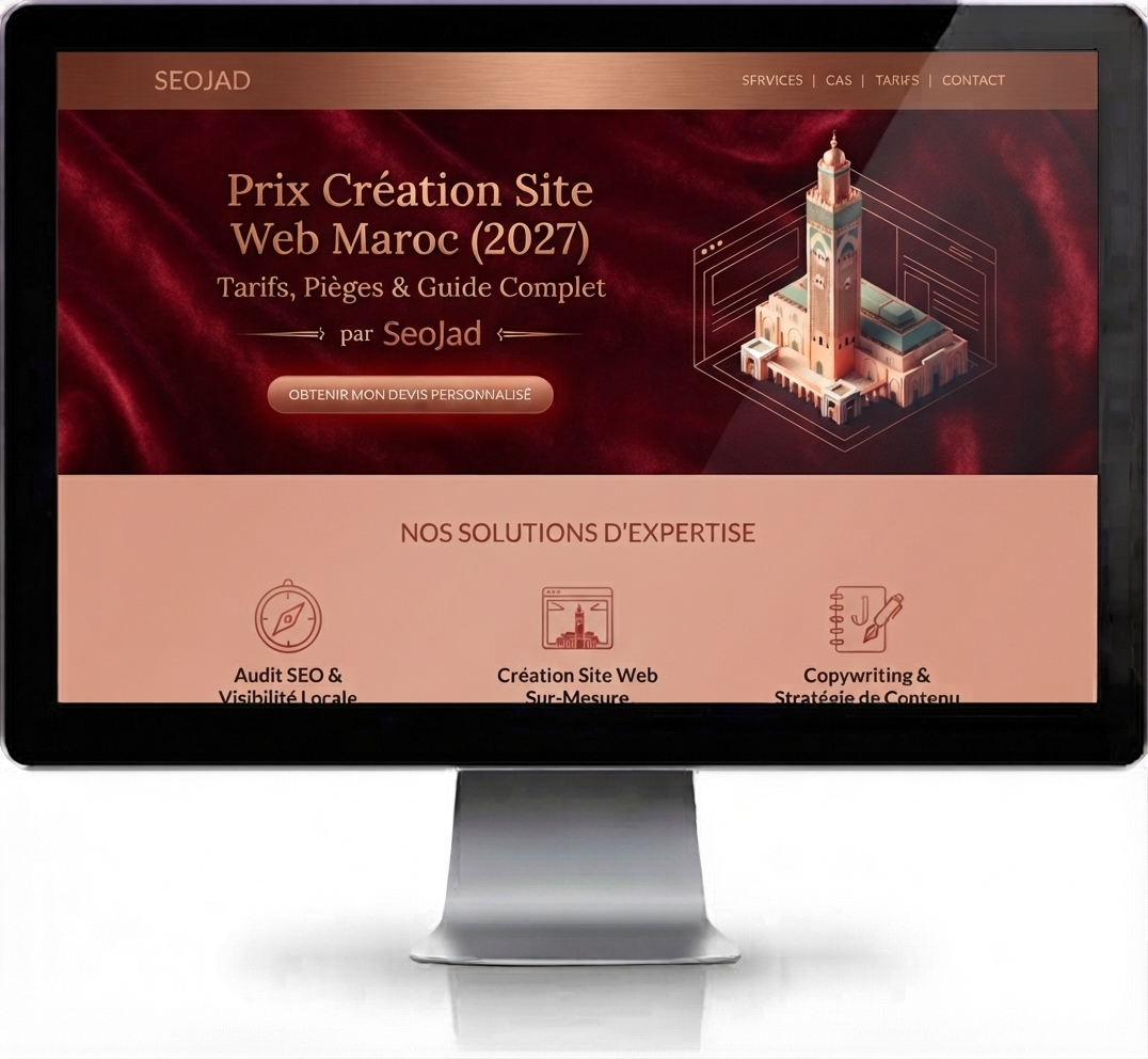 Prix Création Site Web Maroc (2027) : Tarifs, Pièges & Guide | SeoJad