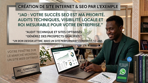 Création de site internet et référencement SEO au Maroc par SeoJad