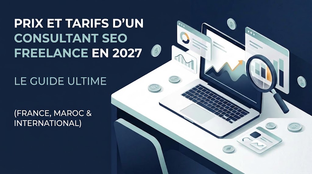Illustration des tarifs et prix d'un consultant SEO freelance en 2027