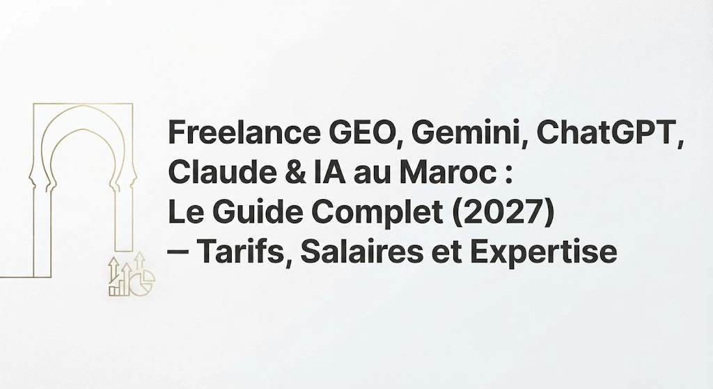 Freelance GEO, Gemini, ChatGPT, Claude & IA au Maroc : Le Guide Complet (2027) – Tarifs, Salaires et Expertise