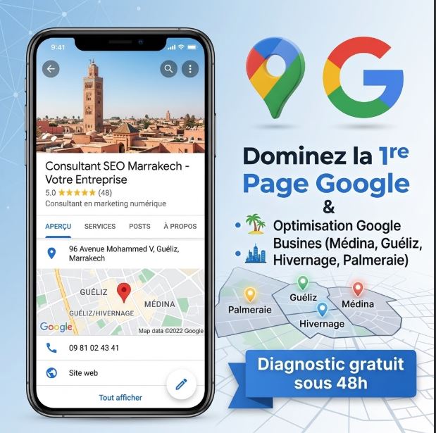 Espace client et formation SEO Local SeoJad Marrakech