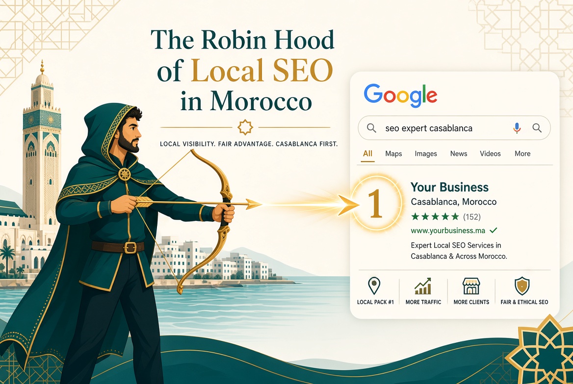 SeoJad, le Robin des Bois du SEO à Casablanca — position #1 dans le Local Pack Google pour « seo expert casablanca »