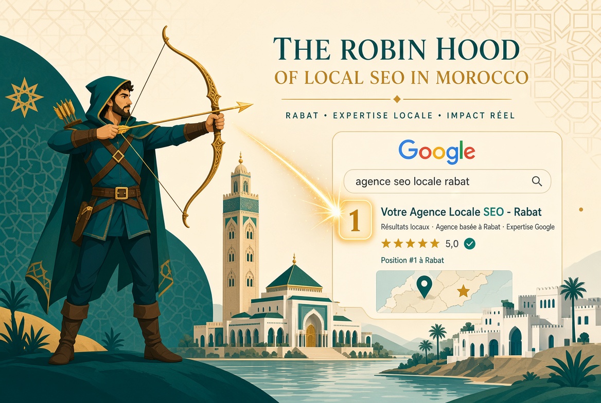 SeoJad, le Robin des Bois du SEO à Rabat — position #1 dans le Local Pack Google pour « agence seo locale rabat »