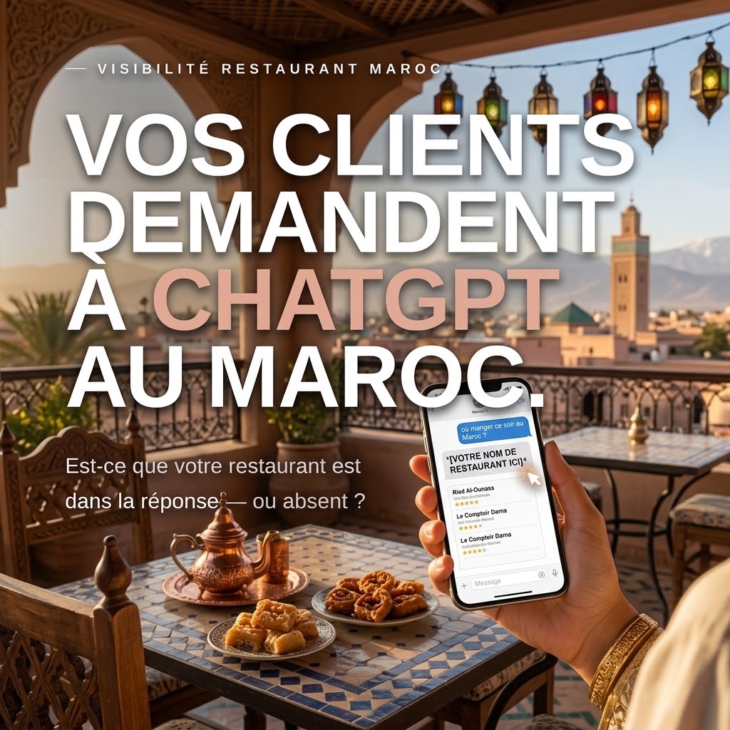Vos clients écrivent à ChatGPT "où manger ce soir ?" — Est-ce votre restaurant qu'il recommande ?