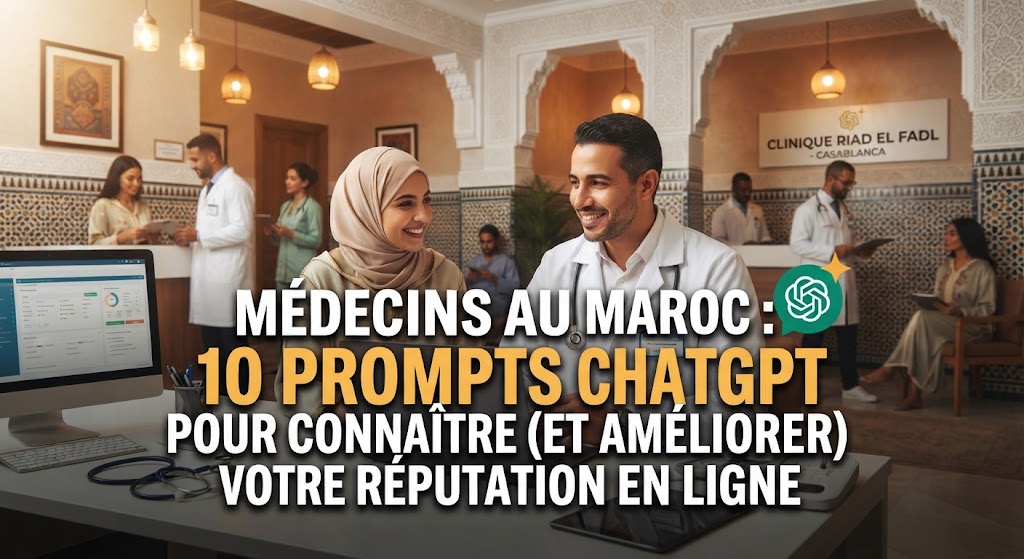 Médecins au Maroc : 10 prompts ChatGPT pour connaître (et améliorer) votre réputation en ligne
