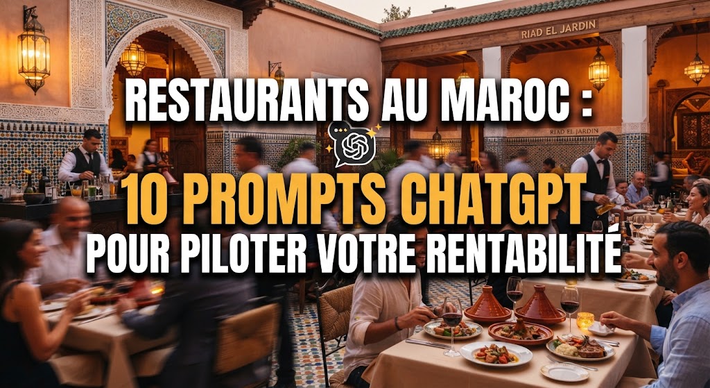 Restaurants au Maroc : 10 prompts ChatGPT pour piloter votre rentabilité